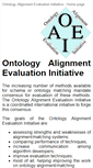 Mobile Screenshot of oaei.ontologymatching.org
