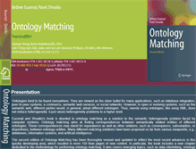 Tablet Screenshot of book.ontologymatching.org